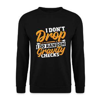 Baton Twirling Baton Twirler Gift - Unisex Sweatshirt - black - Front - Alina (178cm) & Michal (187cm)