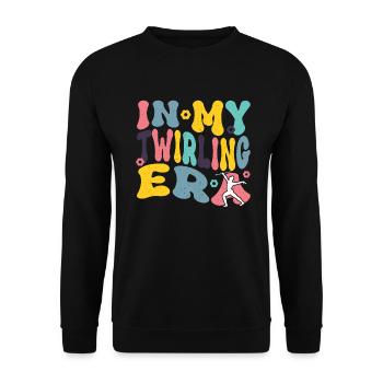 Bâton Twirling Bâton Twirler cadeau - Sweat-shirt Unisexe - noir - Devant - Alina (178cm) & Michal (187cm)