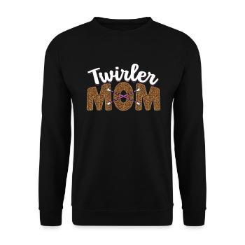 Baton Twirling Baton Twirler Gift - Unisex Sweatshirt - black - Front - Alina (178cm) & Michal (187cm)