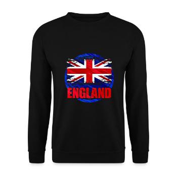 England - Unisex Sweatshirt - black - Front - Alina (178cm) & Michal (187cm)