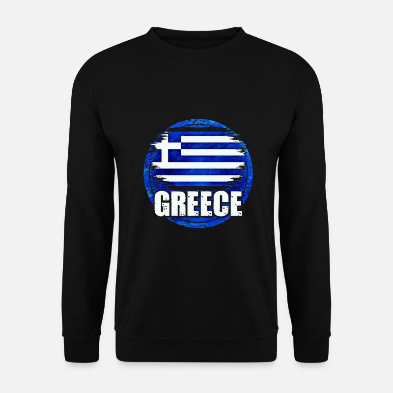 Grèce - Sweat-shirt Unisexe - noir