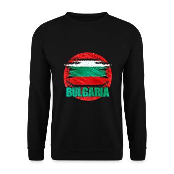 Bulgarien - Unisex Pullover - Schwarz - Vorne - Alina (178cm) & Michal (187cm)