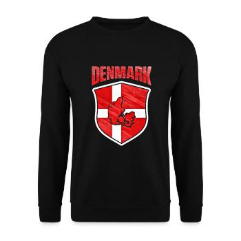 Denmark - Unisex Sweatshirt - black - Front - Alina (178cm) & Michal (187cm)