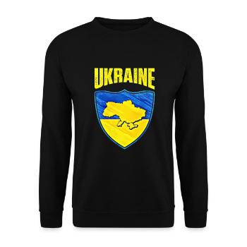 Ukraine - Unisex Sweatshirt - black - Front - Alina (178cm) & Michal (187cm)