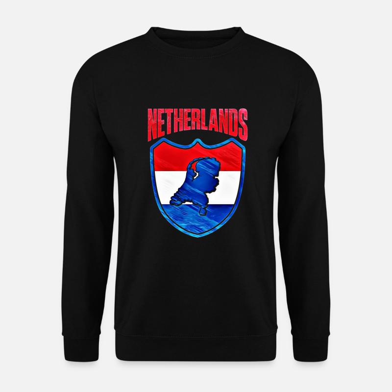 Niederlande - Unisex Pullover - Schwarz