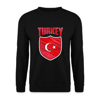 Turquie - Sweat-shirt Unisexe - noir - Devant - Alina (178cm) & Michal (187cm)