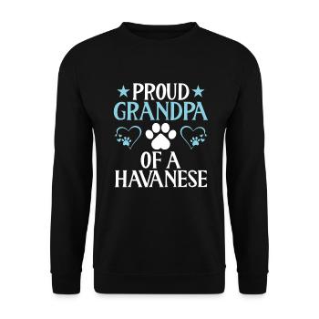 Gifts for Havanese Dog Lovers - Unisex Pullover - Schwarz - Vorne - Alina (178cm) & Michal (187cm)