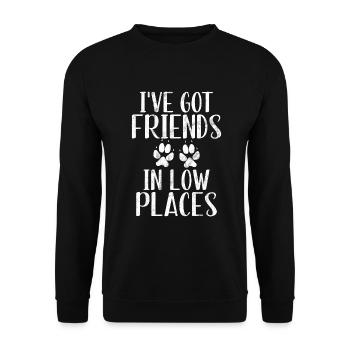 Gifts for Havanese Dog Lovers - Unisex Pullover - Schwarz - Vorne - Alina (178cm) & Michal (187cm)