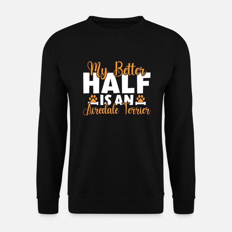 Airedale Terrier Gifts - Unisex Pullover - Schwarz