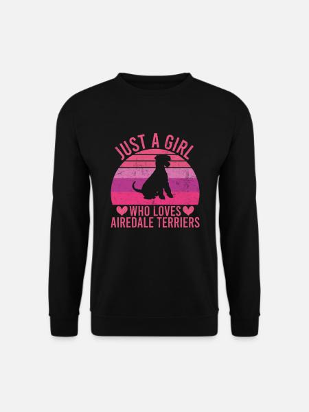 Airedale Terrier Gifts - Unisex Pullover - Schwarz