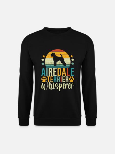 Airedale Terrier Gifts - Unisex Pullover - Schwarz