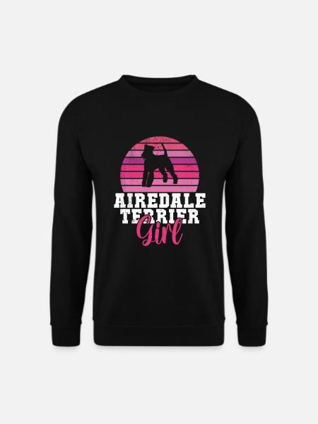 Airedale Terrier Gifts - Unisex Pullover - Schwarz