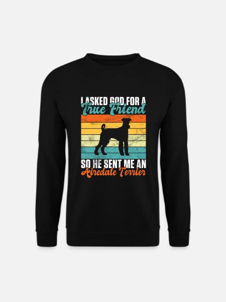 Airedale Terrier Gifts - Unisex Pullover - Schwarz