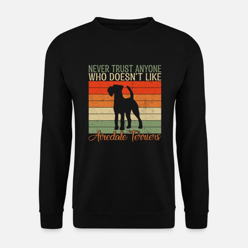 Cadeaux Airedale Terrier - Sweat-shirt Unisexe - noir