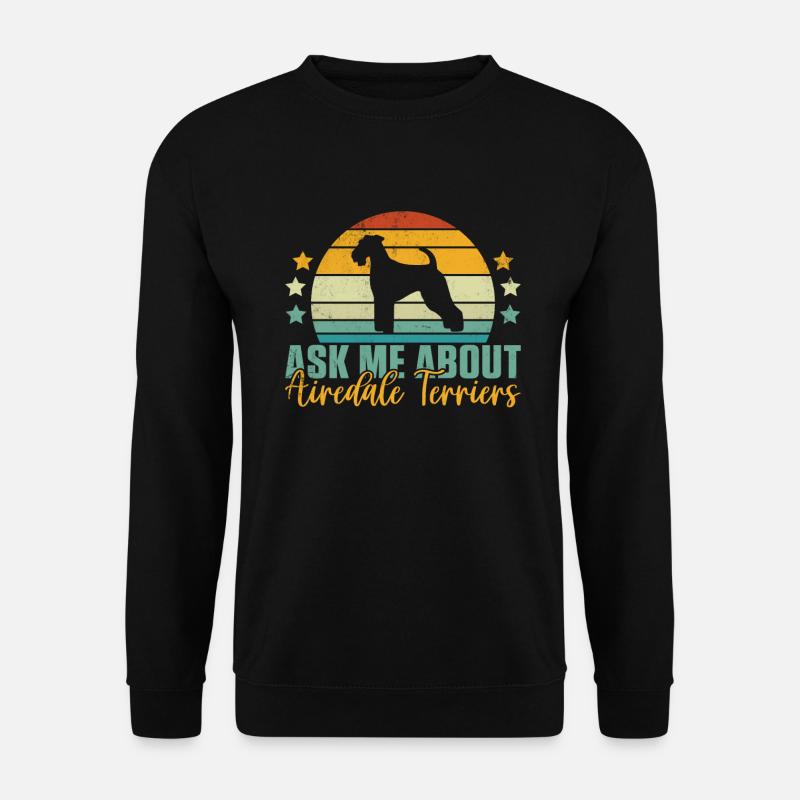 Airedale Terrier Gifts - Unisex Pullover - Schwarz
