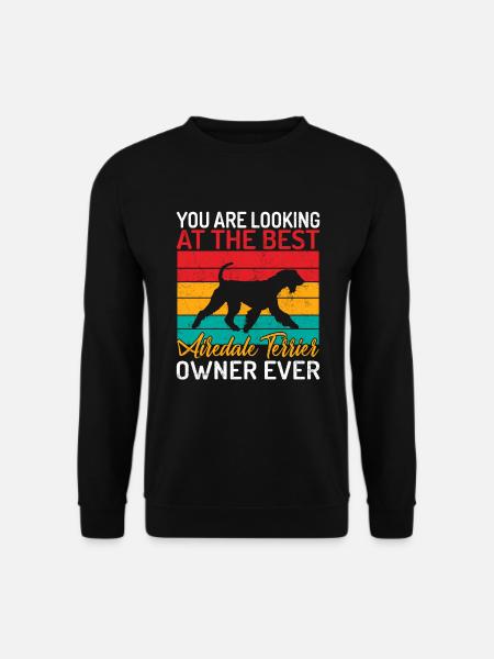 Airedale Terrier Gifts - Unisex Pullover - Schwarz