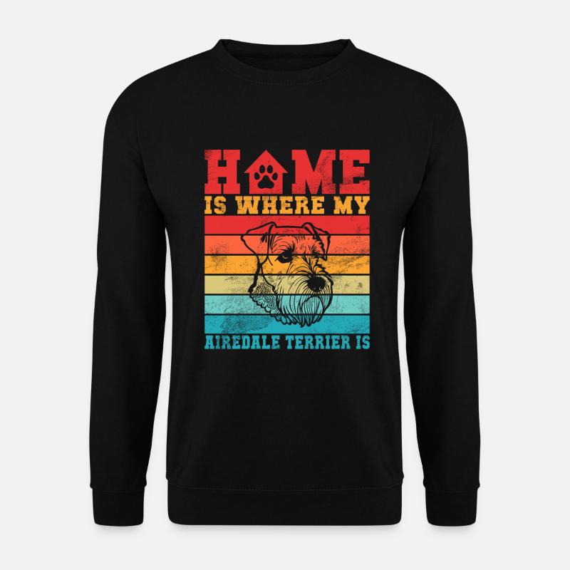 Airedale Terrier Gifts - Unisex Pullover - Schwarz