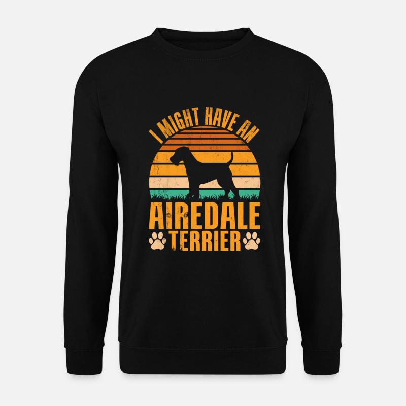 Airedale Terrier Gifts - Unisex Pullover - Schwarz