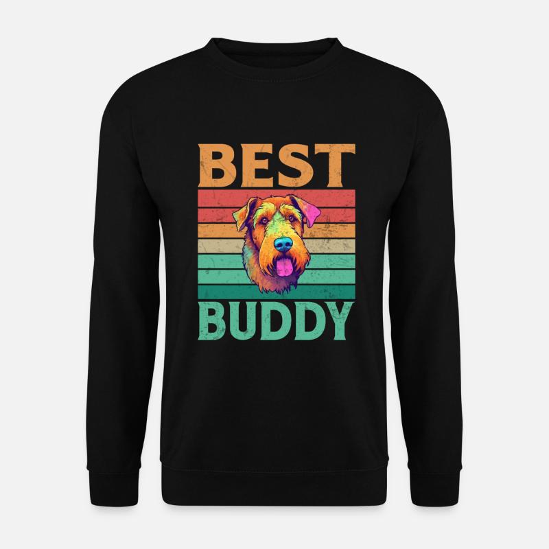 Cadeaux Airedale Terrier - Sweat-shirt Unisexe - noir