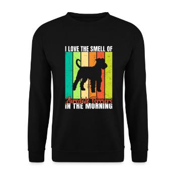 Cadeaux Airedale Terrier - Sweat-shirt Unisexe - noir - Devant - Alina (178cm) & Michal (187cm)
