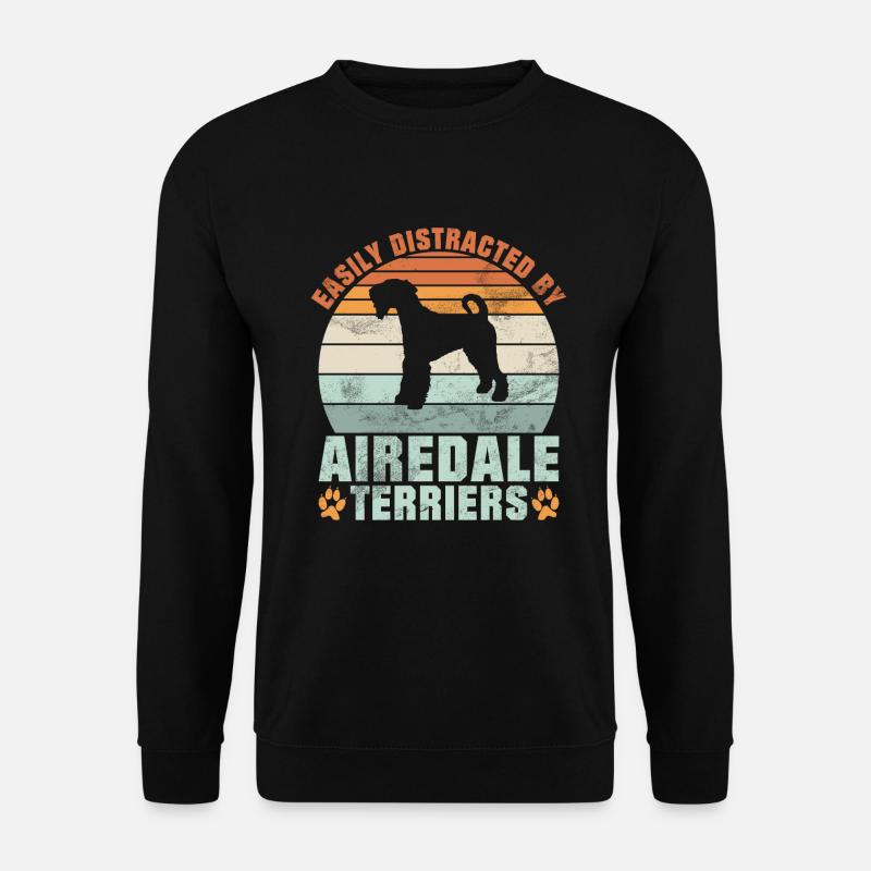 Cadeaux Airedale Terrier - Sweat-shirt Unisexe - noir