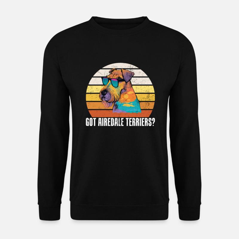 Cadeaux Airedale Terrier - Sweat-shirt Unisexe - noir