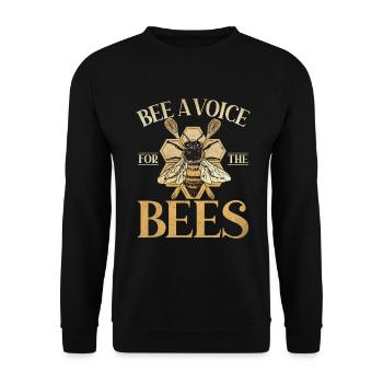 Bee Gifts - Unisex Sweatshirt - black - Front - Alina (178cm) & Michal (187cm)