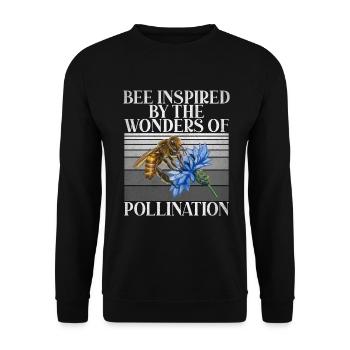 Bee Gifts - Unisex Sweatshirt - black - Front - Alina (178cm) & Michal (187cm)