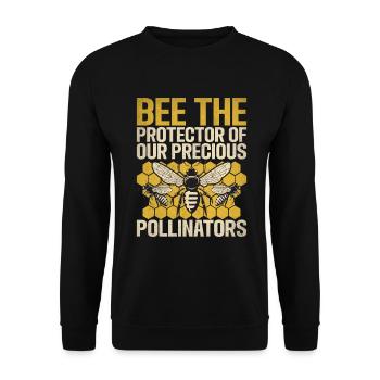 Bee Gifts - Unisex Sweatshirt - black - Front - Alina (178cm) & Michal (187cm)