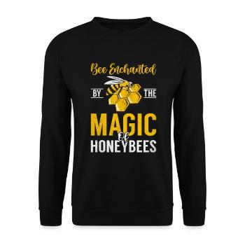Bee Gifts - Unisex Sweatshirt - black - Front - Alina (178cm) & Michal (187cm)