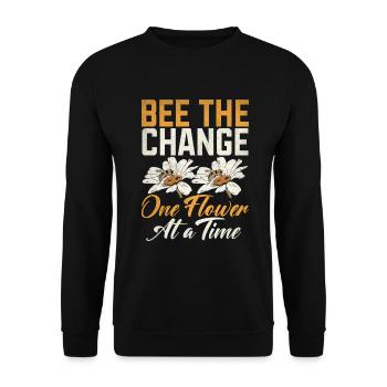 Bee Gifts - Unisex Sweatshirt - black - Front - Alina (178cm) & Michal (187cm)