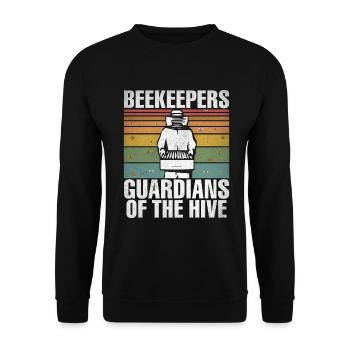 Bee Gifts - Unisex Sweatshirt - black - Front - Alina (178cm) & Michal (187cm)