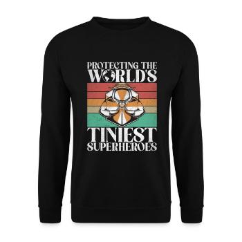 Bee Gifts - Unisex Sweatshirt - black - Front - Alina (178cm) & Michal (187cm)