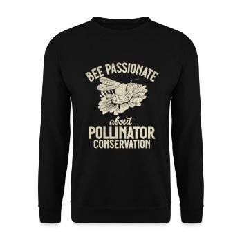 Bee Gifts - Unisex Sweatshirt - black - Front - Alina (178cm) & Michal (187cm)