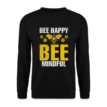 Bee Gifts - Unisex Sweatshirt - black - Front - Alina (178cm) & Michal (187cm)