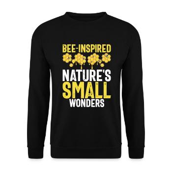 Bee Gifts - Unisex Sweatshirt - black - Front - Alina (178cm) & Michal (187cm)