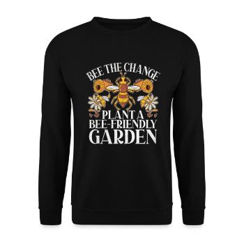 Bee Gifts - Unisex Sweatshirt - black - Front - Alina (178cm) & Michal (187cm)