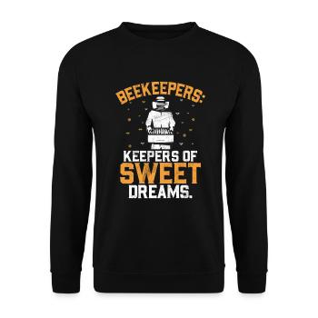Bee Gifts - Unisex Sweatshirt - black - Front - Alina (178cm) & Michal (187cm)