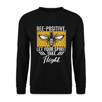 Bee Gifts - Unisex Sweatshirt - black - Front - Alina (178cm) & Michal (187cm)