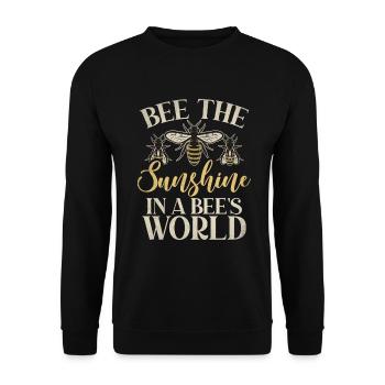 Bee Gifts - Unisex Sweatshirt - black - Front - Alina (178cm) & Michal (187cm)