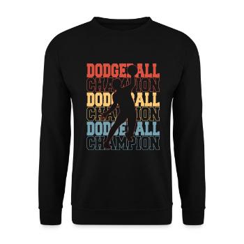 Dodgeball Gaga Ball Dodgeball Player Gift - Unisex Sweatshirt - black - Front - Alina (178cm) & Michal (187cm)