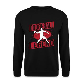 Dodgeball Gaga Ball Dodgeball Player Gift - Unisex Sweatshirt - black - Front - Alina (178cm) & Michal (187cm)