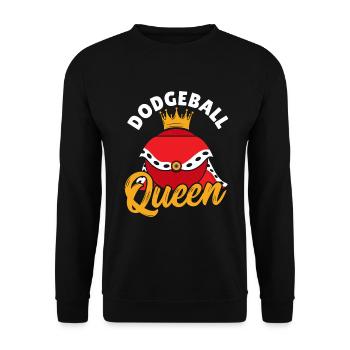 Dodgeball Gaga Ball Dodgeball Player Gift - Unisex Sweatshirt - black - Front - Alina (178cm) & Michal (187cm)