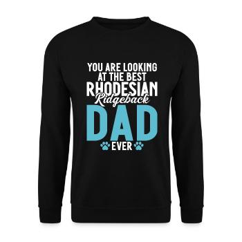 Cadeaux Rhodesian Ridgeback - Sweat-shirt Unisexe - noir - Devant - Alina (178cm) & Michal (187cm)
