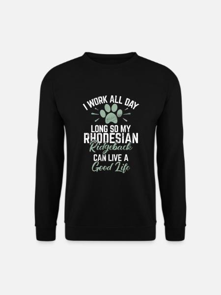 Rhodesian Ridgeback Gifts - Unisex Pullover - Schwarz