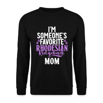 Rhodesian Ridgeback Gifts - Unisex Pullover - Schwarz - Vorne - Alina (178cm) & Michal (187cm)