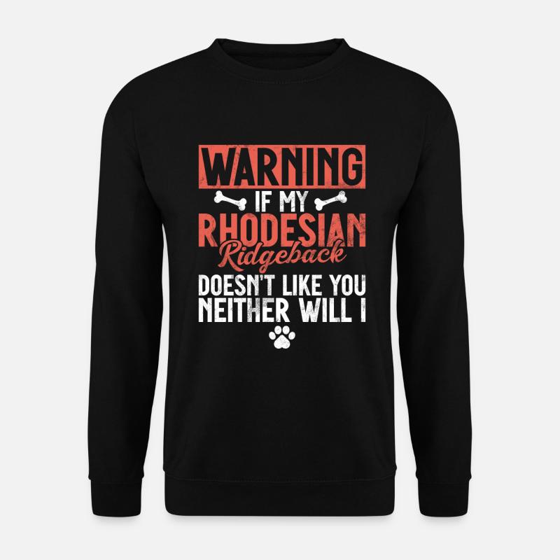 Cadeaux de Rhodesian Ridgeback - Sweat-shirt Unisexe - noir