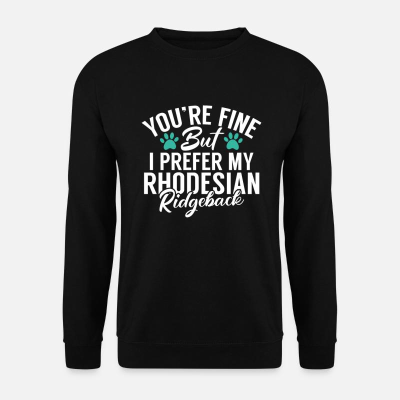 Cadeaux Rhodesian Ridgeback - Sweat-shirt Unisexe - noir