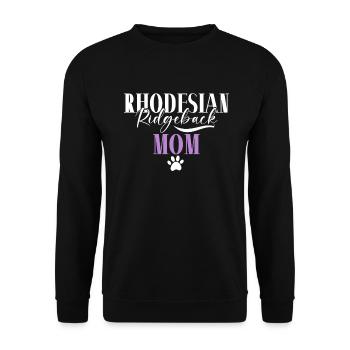 Cadeaux Rhodesian Ridgeback - Sweat-shirt Unisexe - noir - Devant - Alina (178cm) & Michal (187cm)