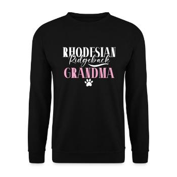 Cadeaux Rhodesian Ridgeback - Sweat-shirt Unisexe - noir - Devant - Alina (178cm) & Michal (187cm)